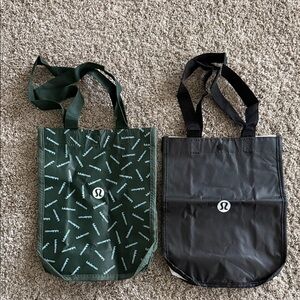 lululemon athletica Green and Black Tote Bags